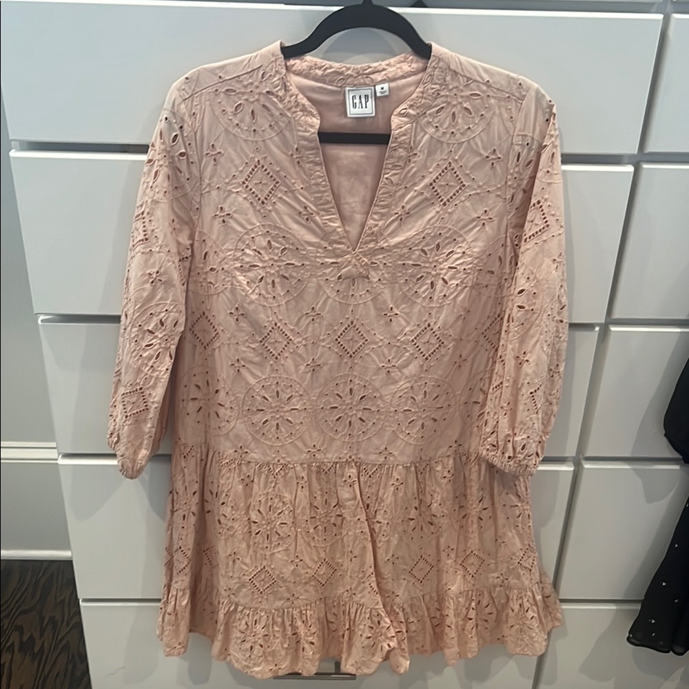 GAP Pink Eyelet Dress